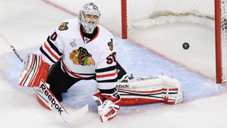 You Can Fit A Stanley Cup Through Corey Crawford's Glove Side